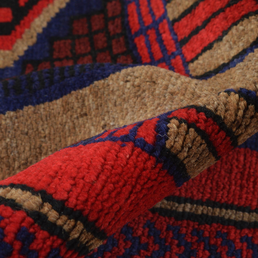 Afghan Woolen Rug Prayer Mat 4.1x2.7 ft