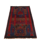 Prayer Rug Afghan Loomed Style 4.8x2.9 ft