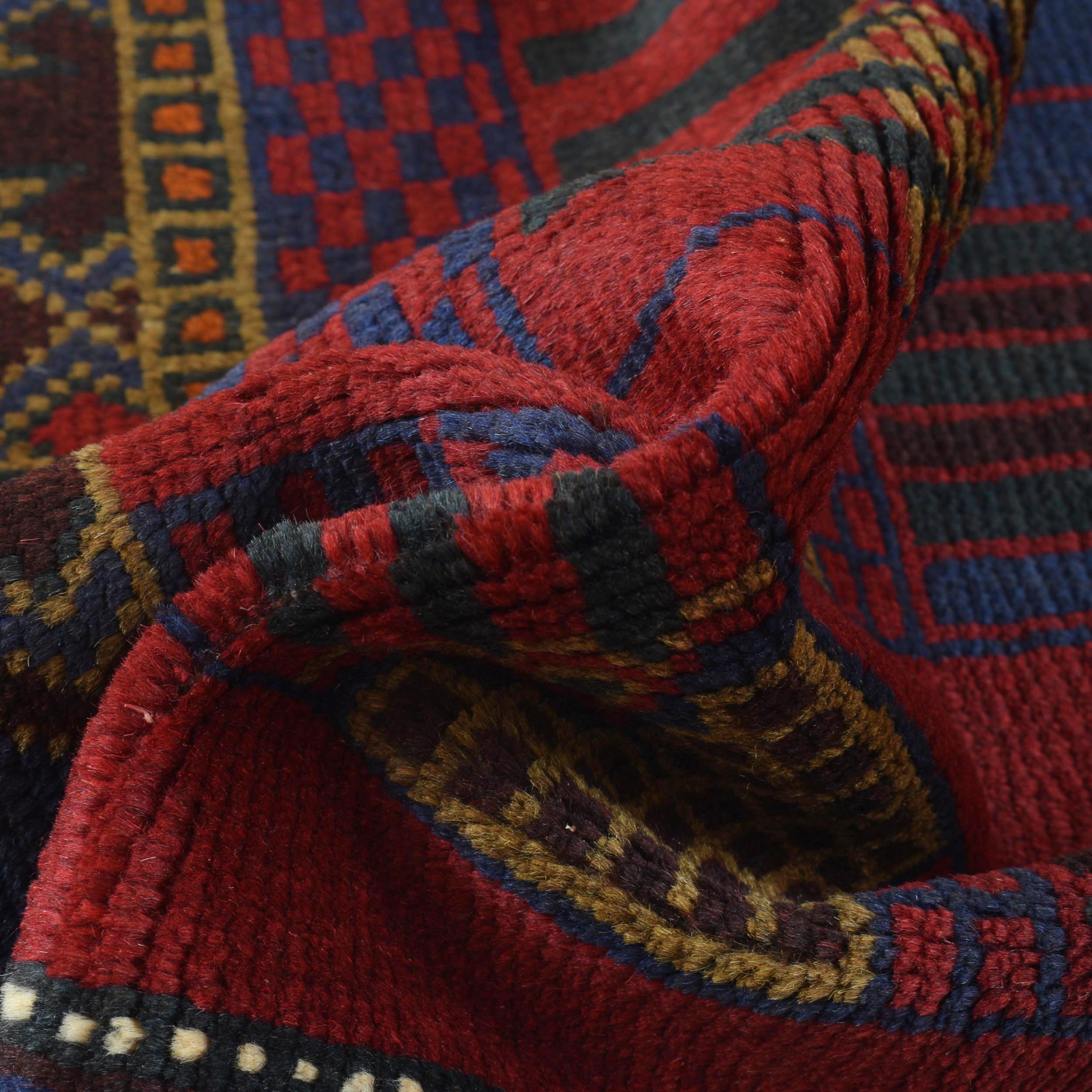 Prayer Rug Afghan Loomed Style 4.8x2.9 ft