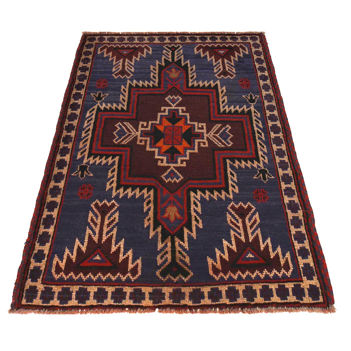 Prayer Mat Afghan Artisan Design 4.7x3.1 ft