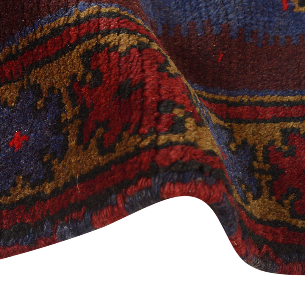 Afghan Nomadic Style Prayer Rug 4.3x2.9 ft