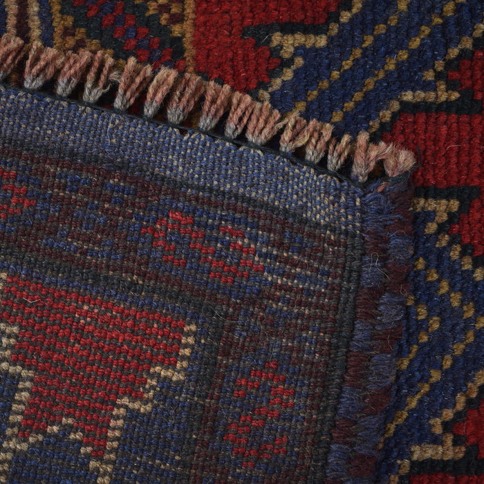 Tribal Afghan Woolen Prayer Mat 4.7x2.9 ft