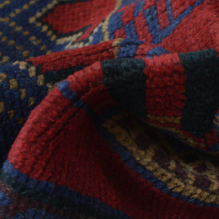 Tribal Afghan Woolen Prayer Mat 4.7x2.9 ft