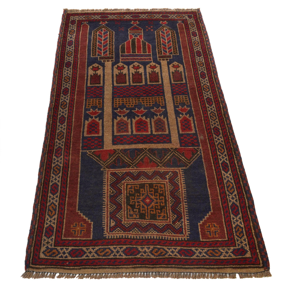 Afghan Heritage Rug Prayer Mat 5.1x2.8 ft