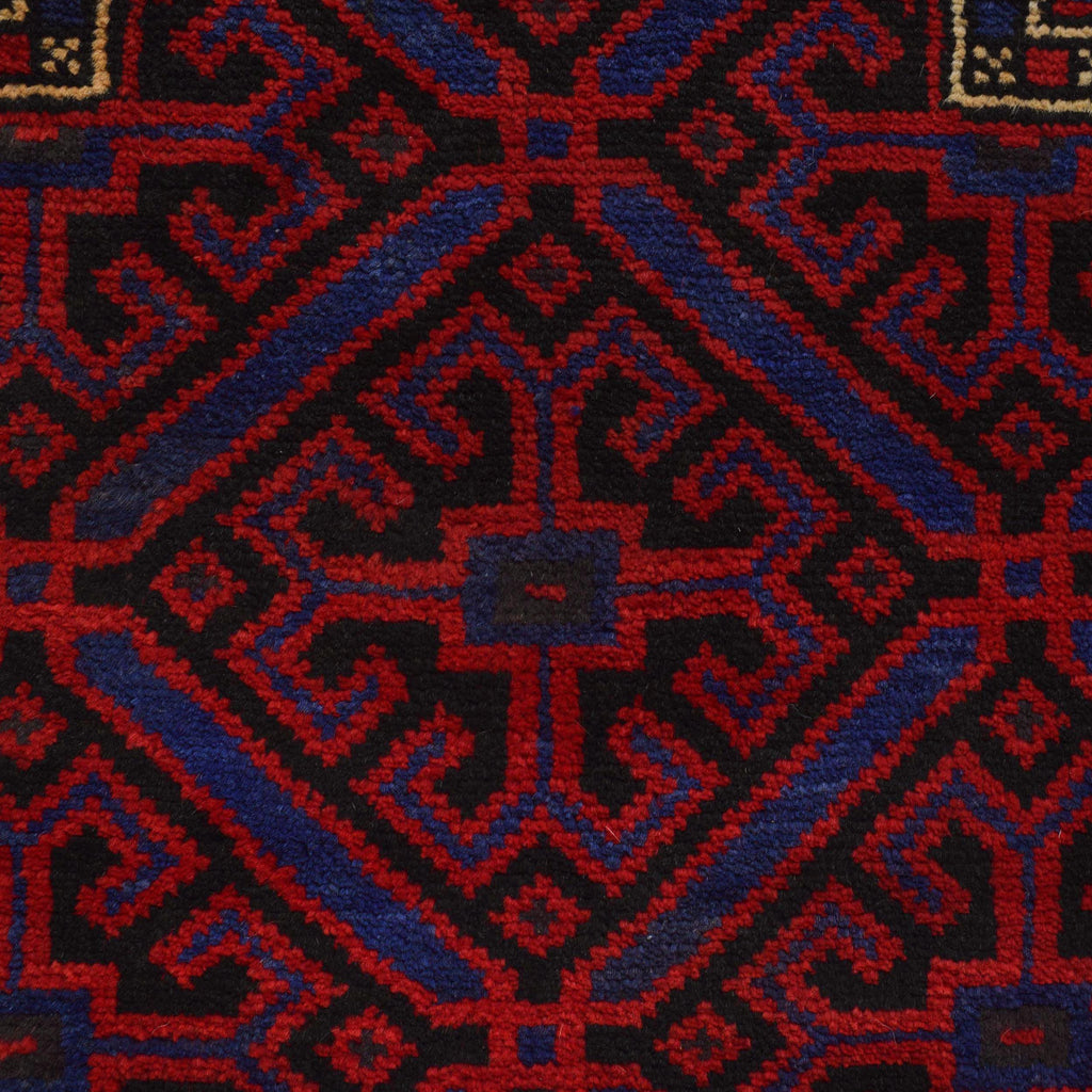 Afghan Wool Prayer Rug Pattern 4.5x2.9 ft