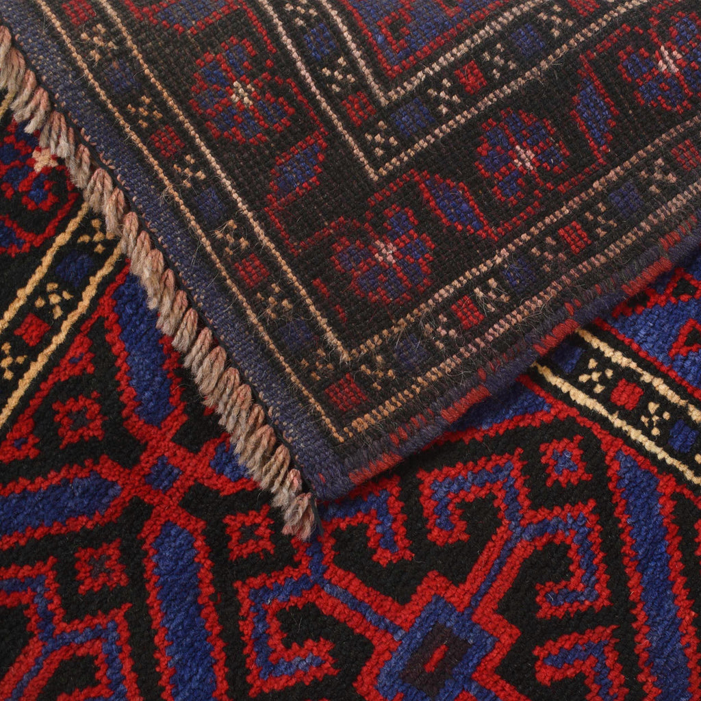 Afghan Wool Prayer Rug Pattern 4.5x2.9 ft