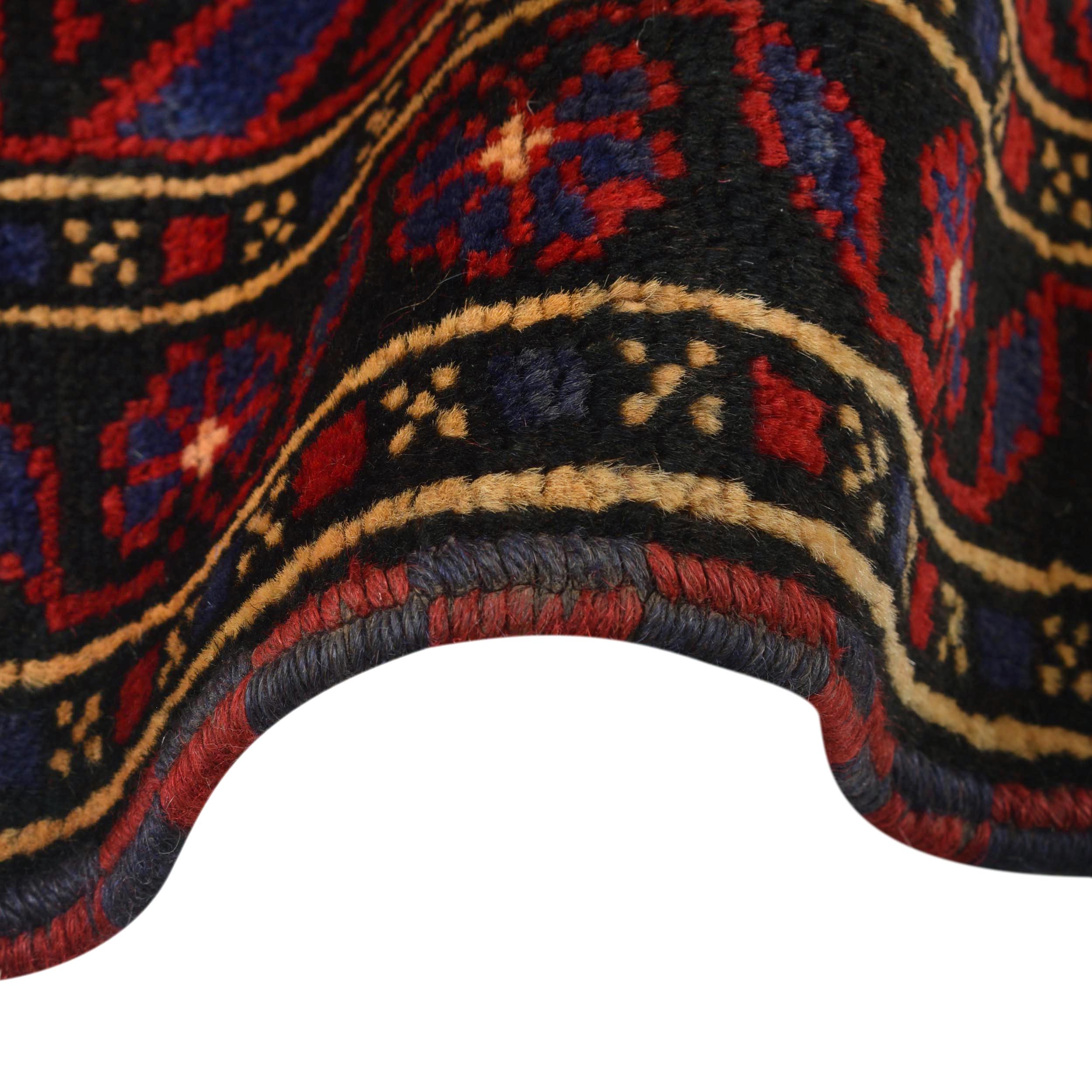 Afghan Wool Prayer Rug Pattern 4.5x2.9 ft