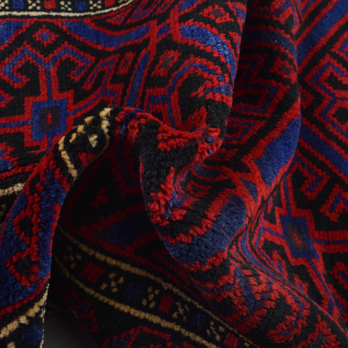 Afghan Wool Prayer Rug Pattern 4.5x2.9 ft