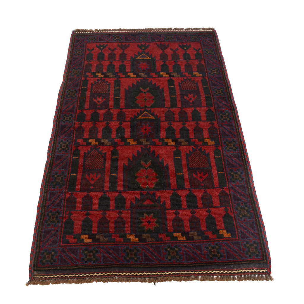 Prayer Mat Afghan Cultural Craft 4.5x2.7 ft