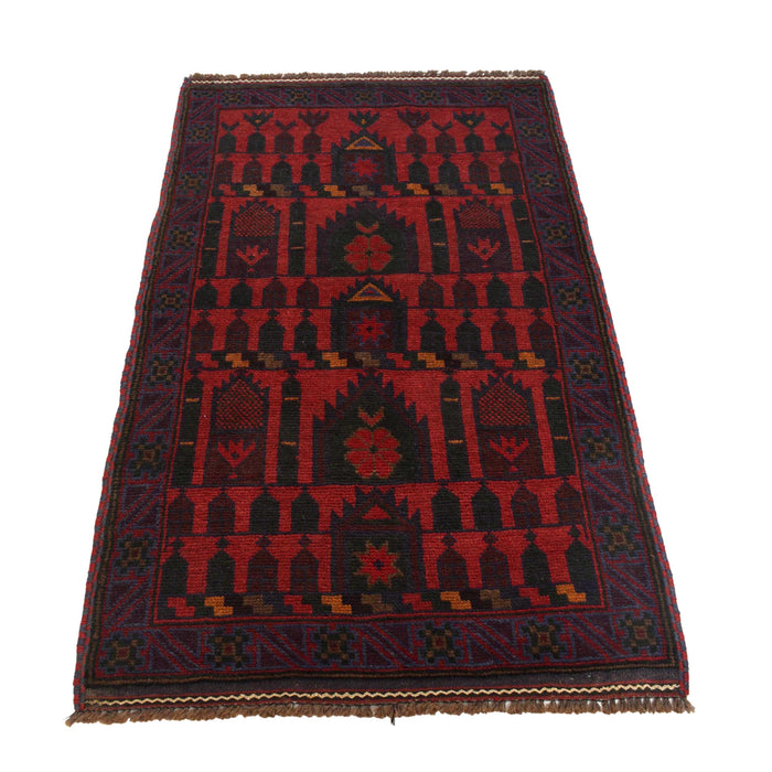 Prayer Mat Afghan Cultural Craft 4.5x2.7 ft