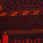 Afghan Handloom Wool Prayer Rug 4.9x2.7 ft