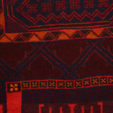 Afghan Handloom Wool Prayer Rug 4.9x2.7 ft