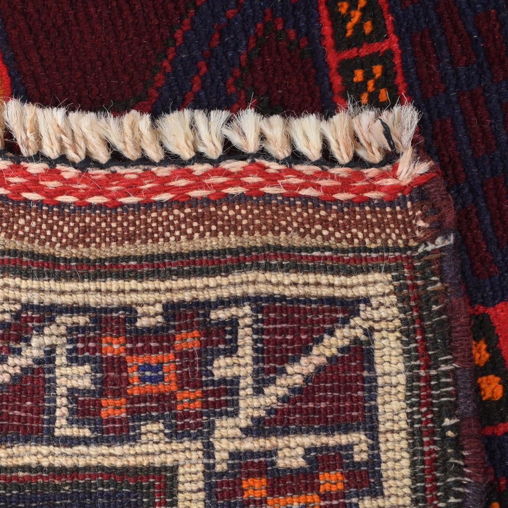 Afghan Handloom Wool Prayer Rug 4.9x2.7 ft