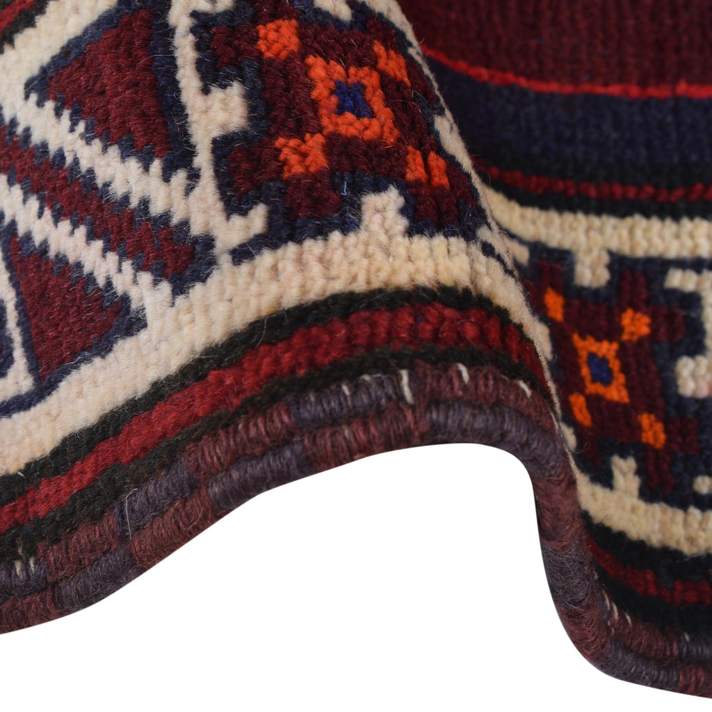 Afghan Handloom Wool Prayer Rug 4.9x2.7 ft