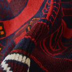 Afghan Handloom Wool Prayer Rug 4.9x2.7 ft