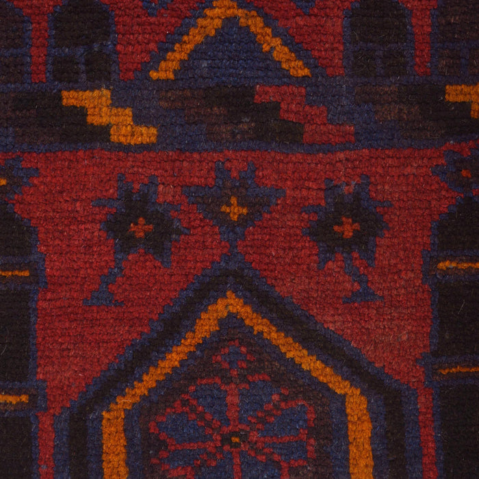 Soft Afghan Wool Prayer Rug 4.4x2.6 ft