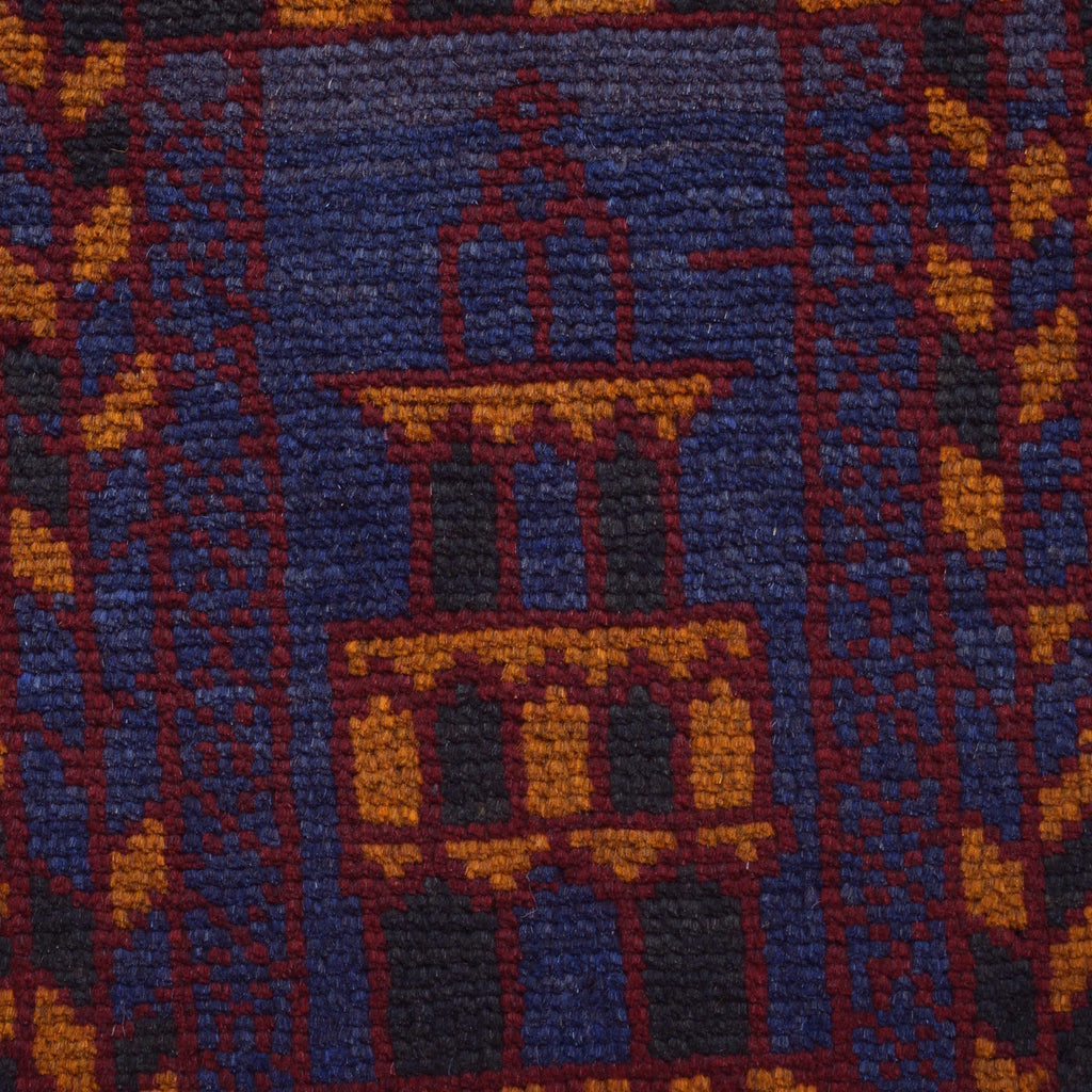 Afghan Handcrafted Woolen Prayer Rug 4.6x3 ft