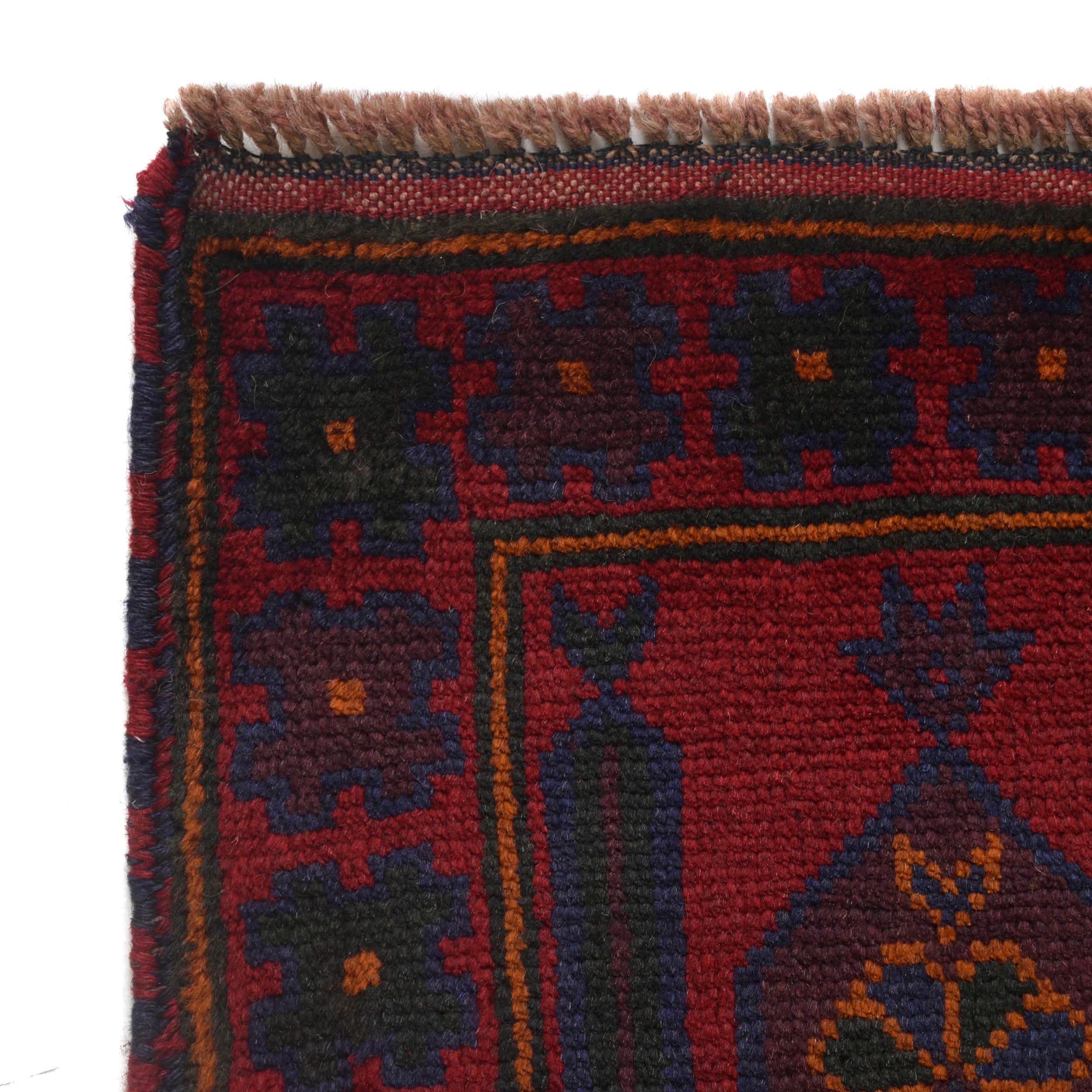 Afghan Wool Rug Prayer Mat 4.8x2.9 ft