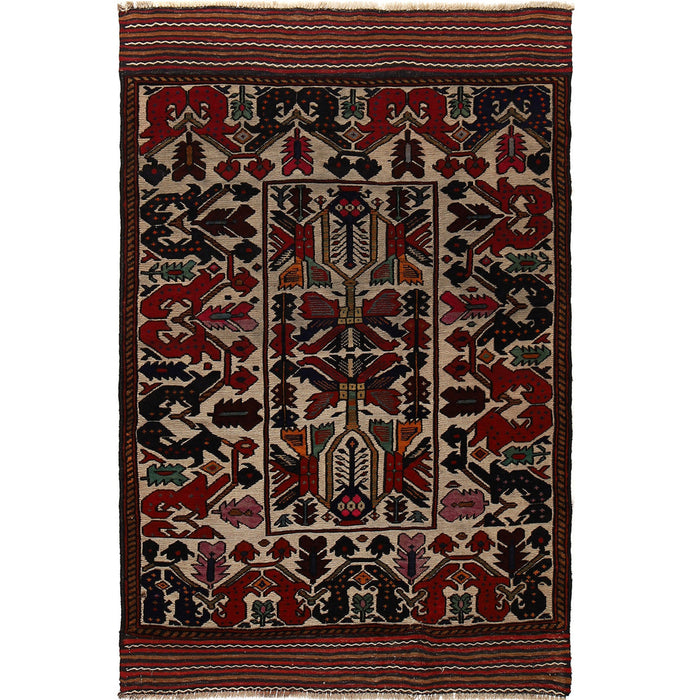 Pashtun Heritage, Hand Knotted Rug, 