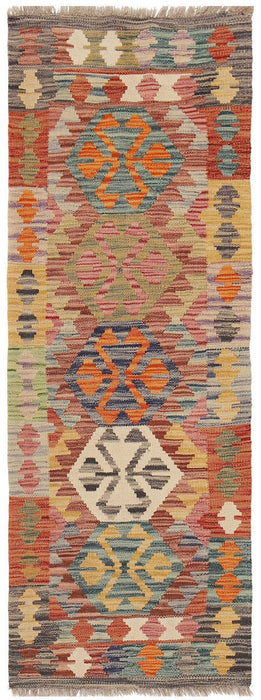 tribal pattern Afghan rug, hallway runner rug wool, artisan-crafted Afghan rug, traditional Pashtun rug, 