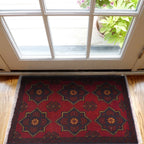 Artisanal Mini Woolen Entry Mat 2x1.3 ft