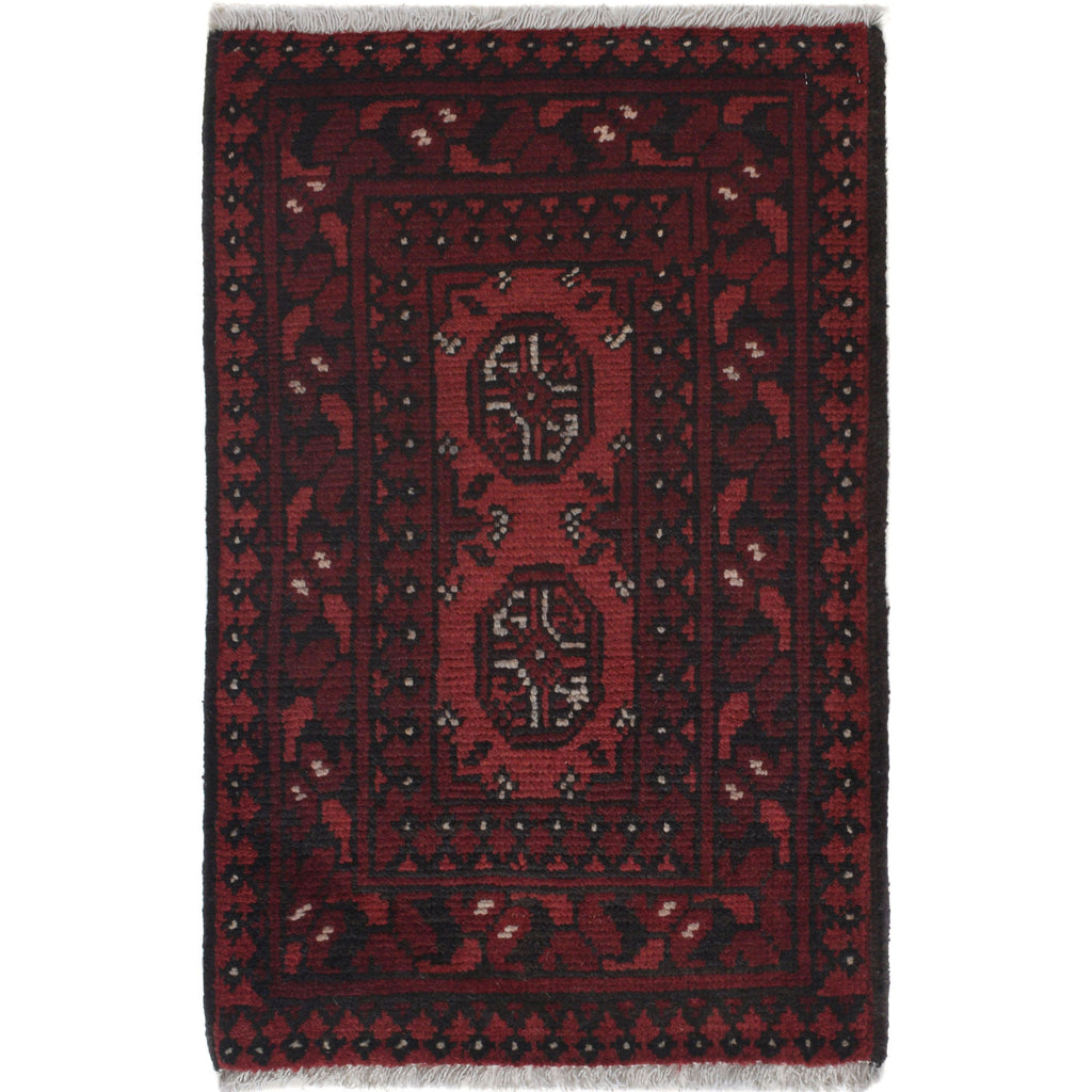 Ethnic Afghan Handcrafted Rug 2.4x1.5 ft