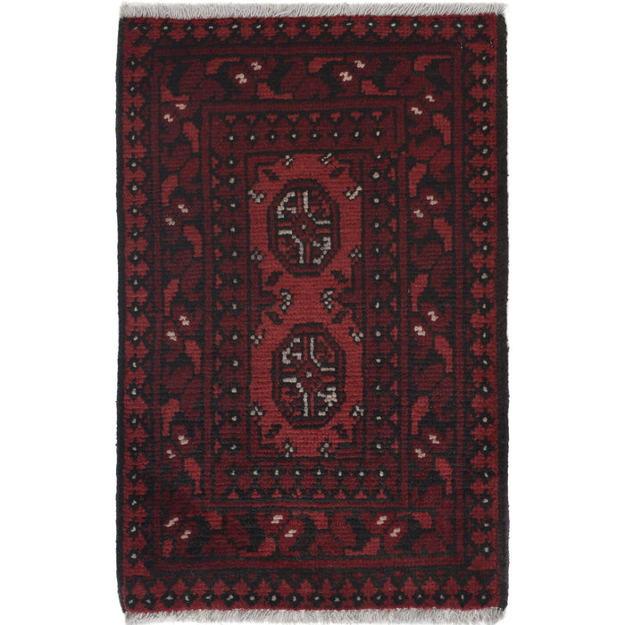 Ethnic Afghan Handcrafted Rug 2.4x1.5 ft