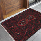 Ethnic Afghan Handcrafted Rug 2.4x1.5 ft