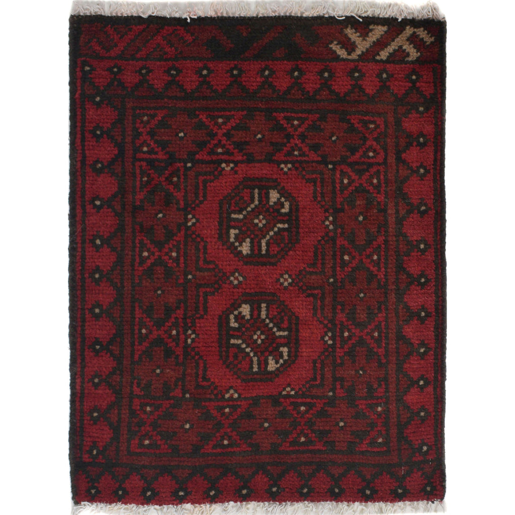 Afghan Artisan Mini Entry Rug 2x1.6 ft
