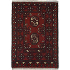 Handmade Nomadic Wool Entry Rug 2.1x1.5 ft
