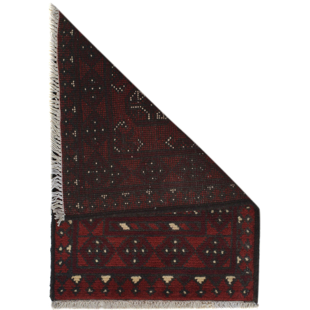 Handmade Nomadic Wool Entry Rug 2.1x1.5 ft