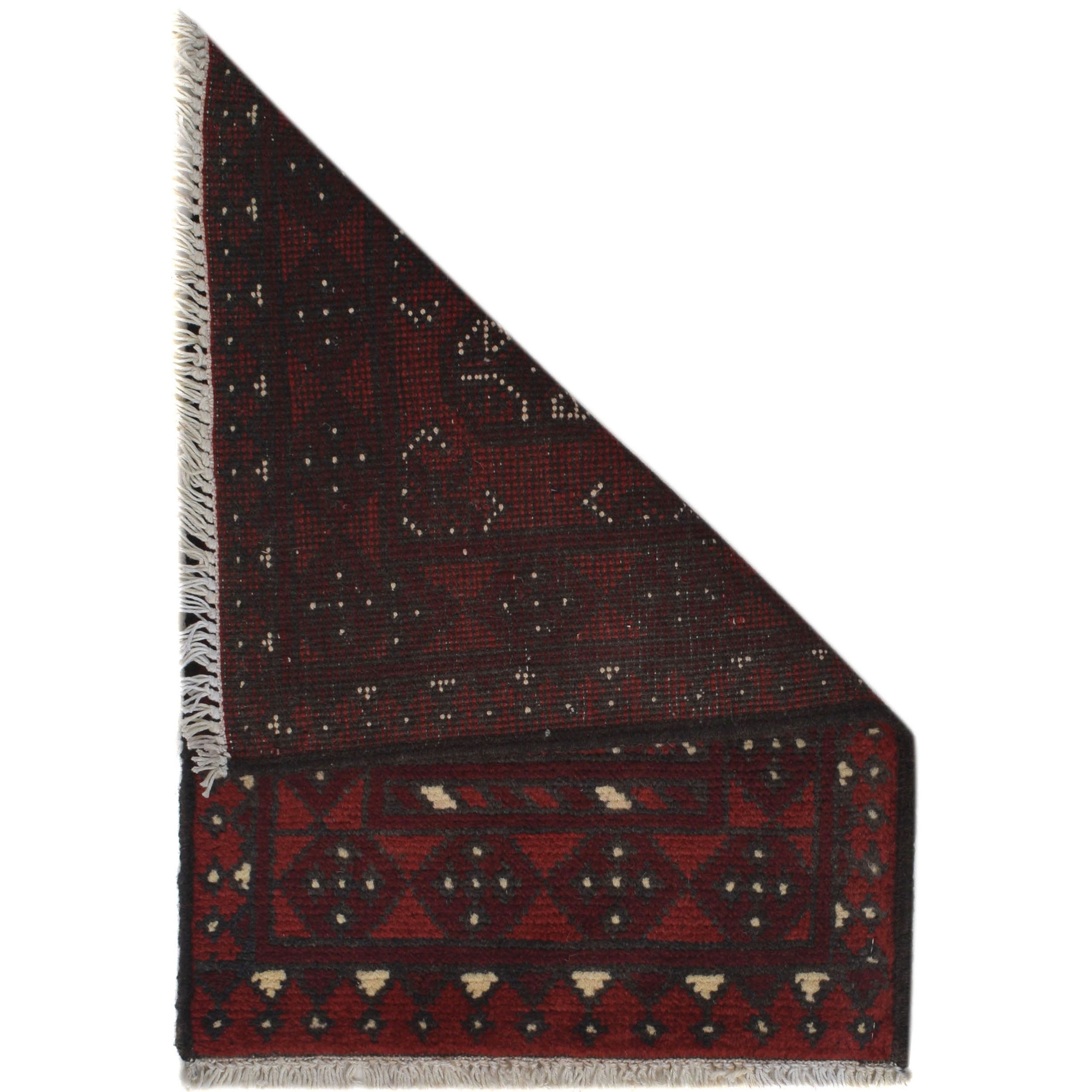 Handmade Nomadic Wool Entry Rug 2.1x1.5 ft