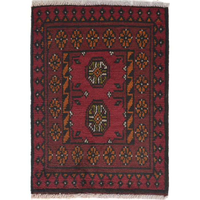 Ethnic Soft Wool Entry Rug 2.1x1.5 ft