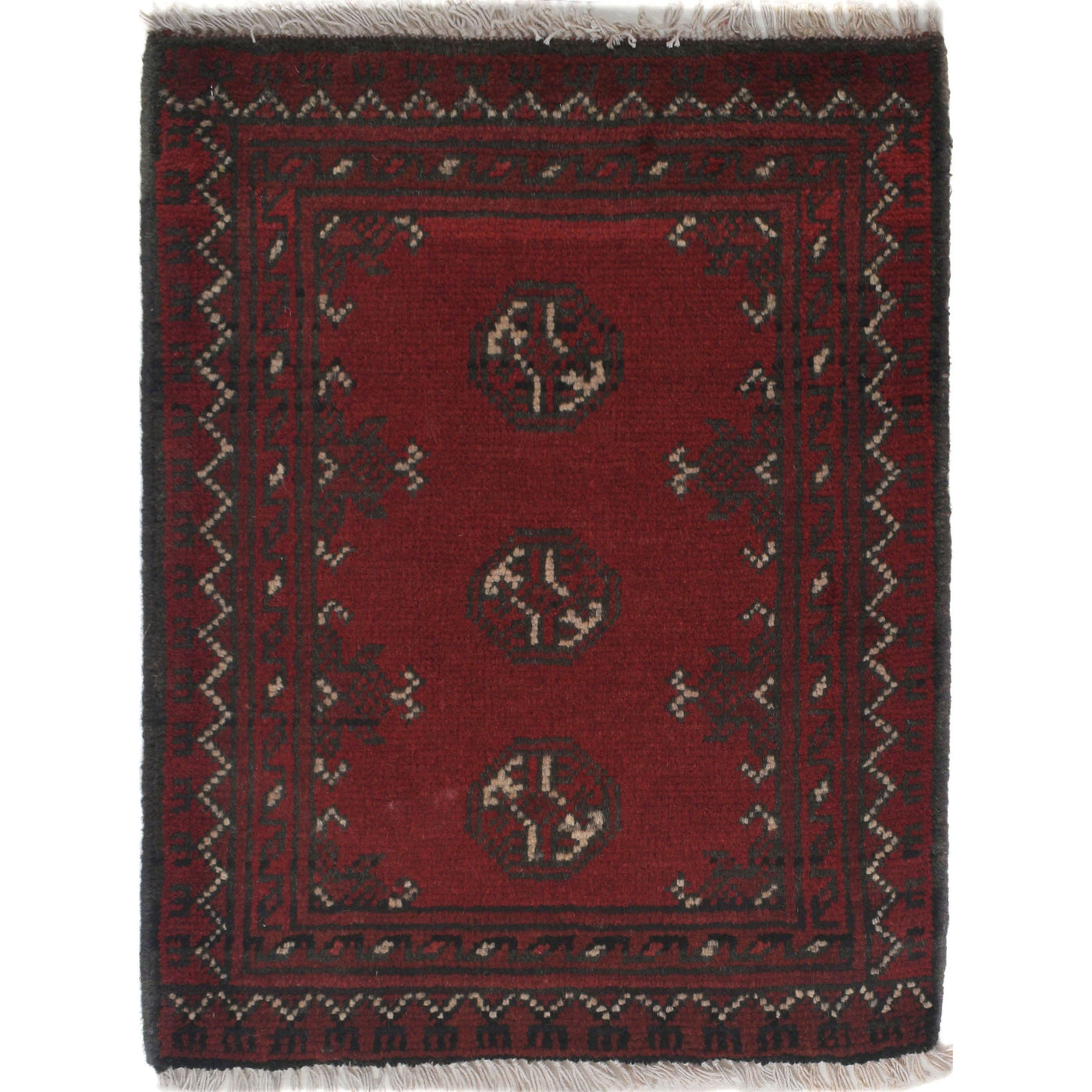 Wool Welcome Handmade Rug 2.2x1.7 ft