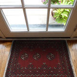 Wool Welcome Handmade Rug 2.2x1.7 ft