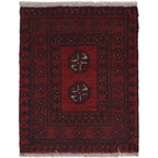 Handwoven Nomadic Welcome Rug 1.9x1.6 ft