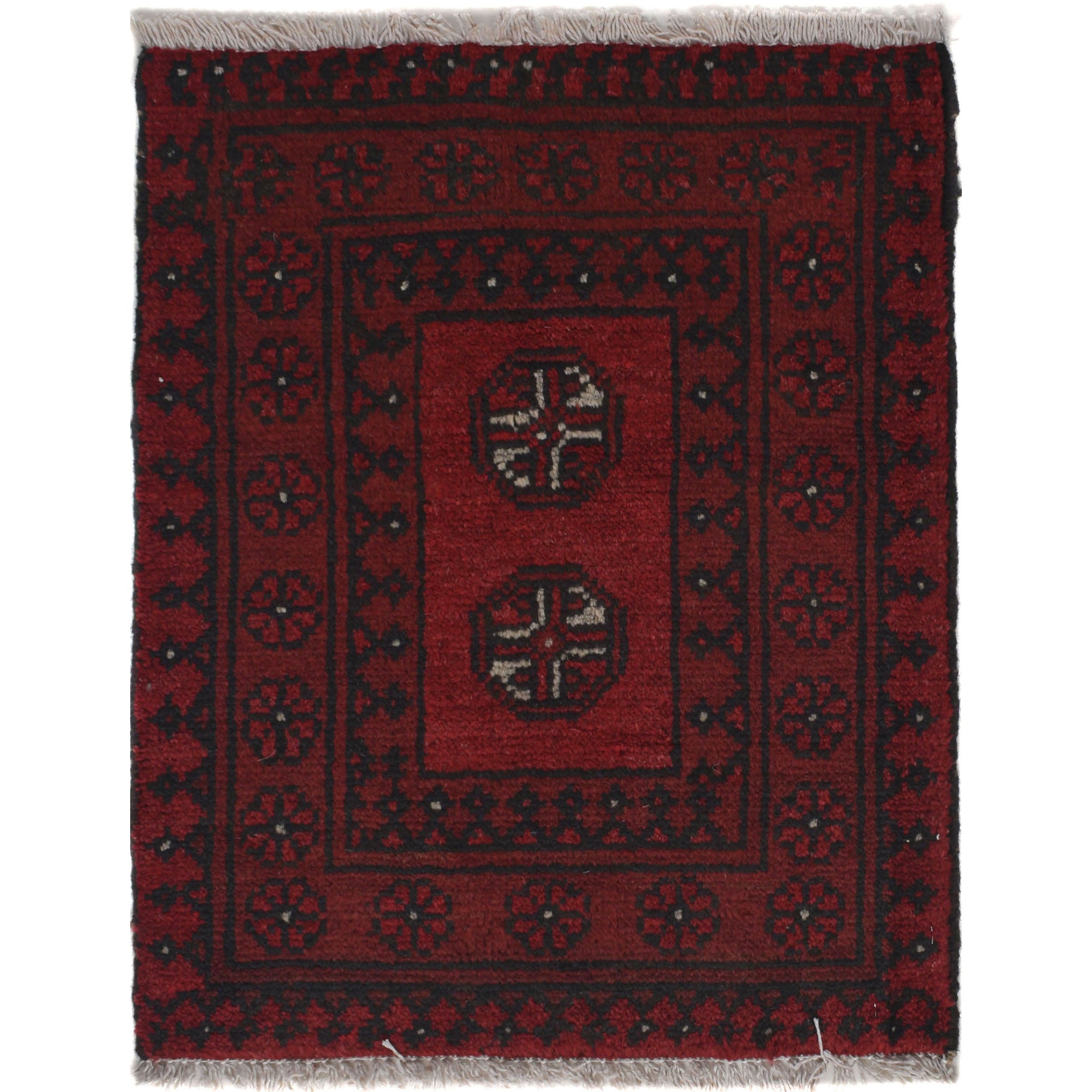 Handwoven Nomadic Welcome Rug 1.9x1.6 ft