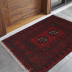 Handwoven Nomadic Welcome Rug 1.9x1.6 ft