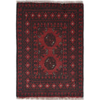 Afghan Nomad Entry Wool Rug 2.3x1.6 ft