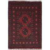 Afghan Nomad Entry Wool Rug 2.3x1.6 ft