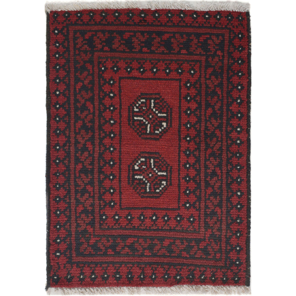 Decorative Wool Handwoven Mat 2.2x1.5 ft