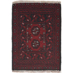 Soft Afghan Tribal Doormat 2x1.3 ft