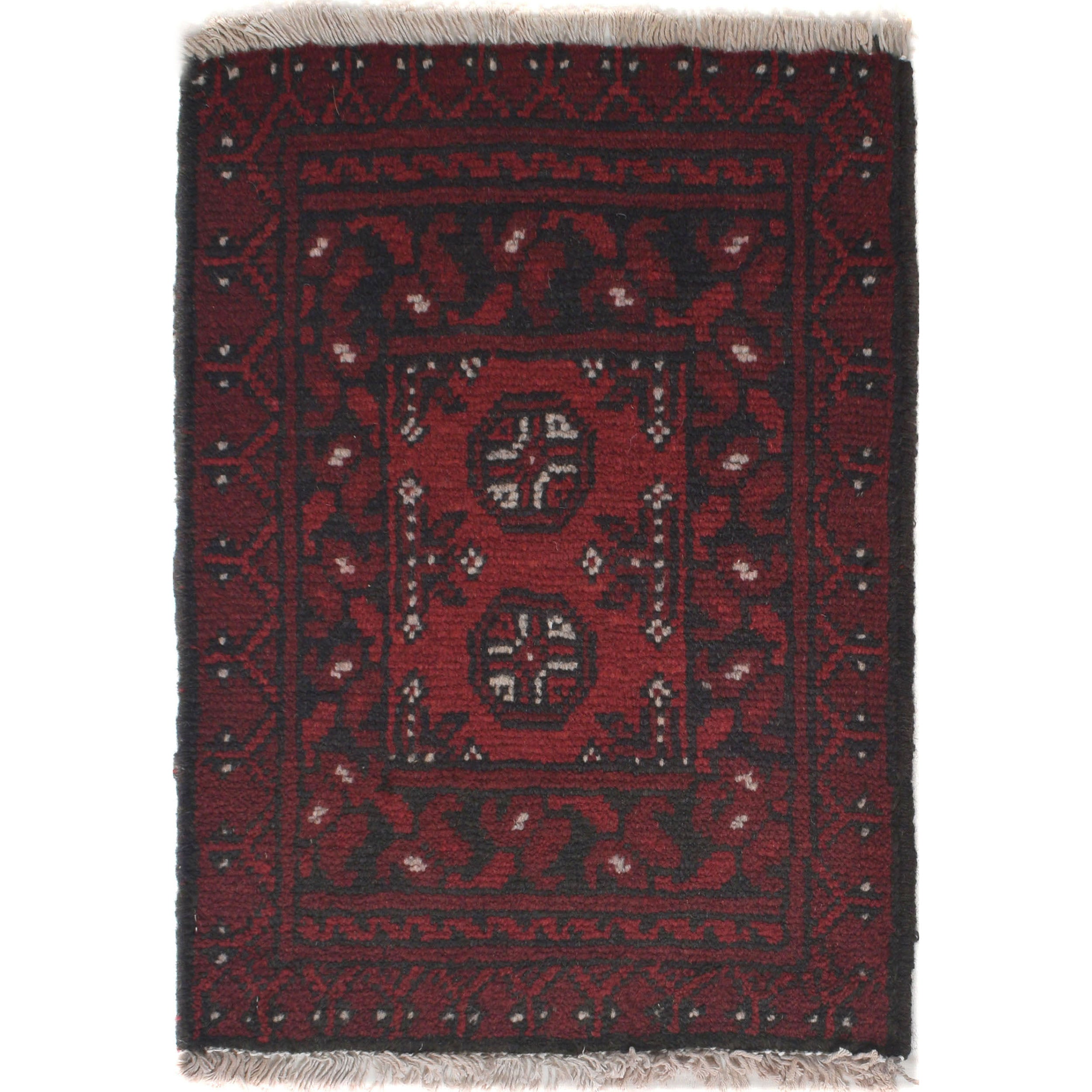 Soft Afghan Tribal Doormat 2x1.3 ft