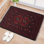 Soft Afghan Tribal Doormat 2x1.3 ft