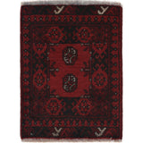 Handmade Afghan Small Entry Rug 2x1.6 ft
