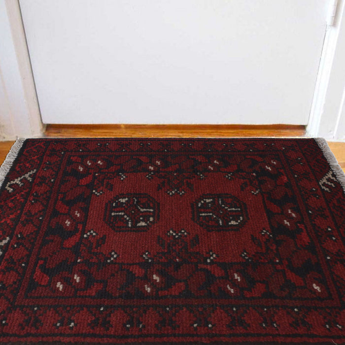 Afghan Ethnic Wool Doormat 2x1.4 ft