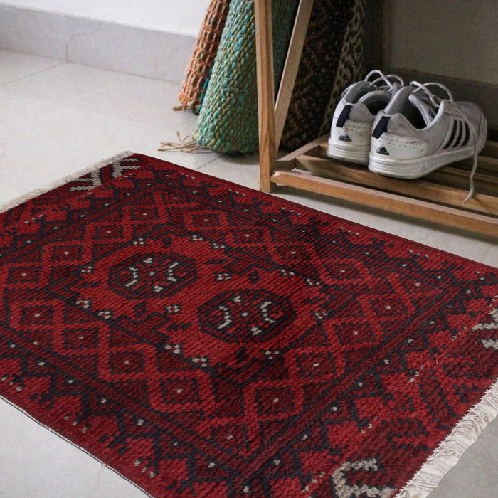 Nomadic Soft Wool Handmade Rug 2x1.5 ft