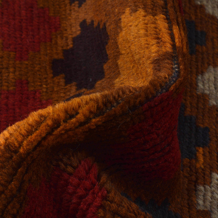 wool rug Afghan style, ethnic Baloch rug, 