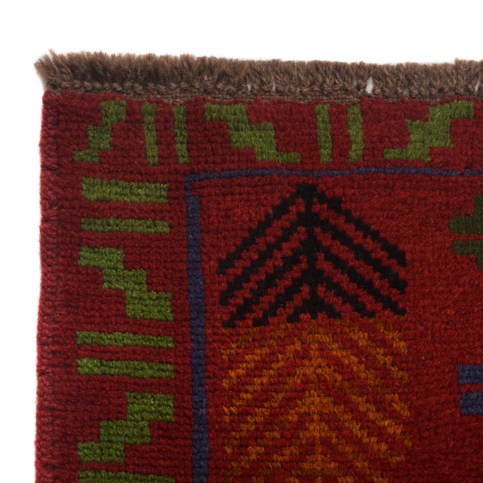 handmade Afghan Baloch rug.