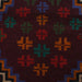wool rug Afghan style, ethnic Baloch rug, 